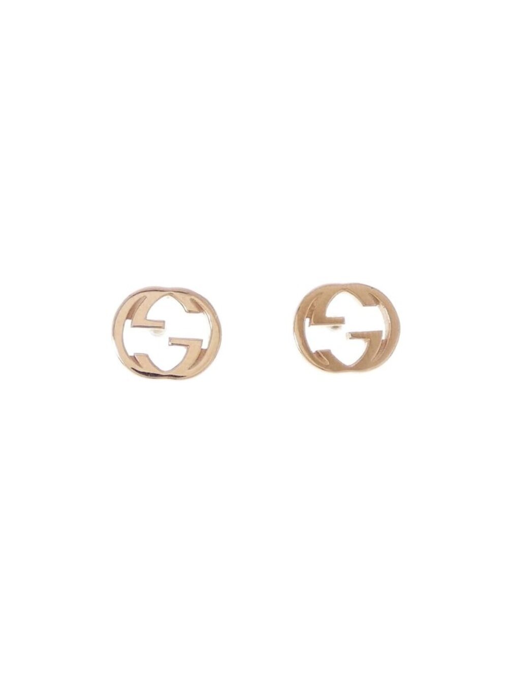 Gucci Interlocking Earrings Gold - Picture 1 of 4